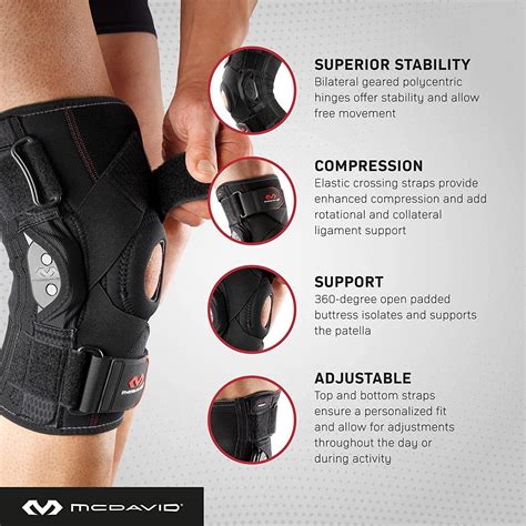McDavid Knee Brace with Polycentric Hinges and Cross India | Ubuy