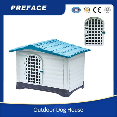 Modern Waterproof Plastic Large Dog House Outdoor Indoor Elevated Floor ...