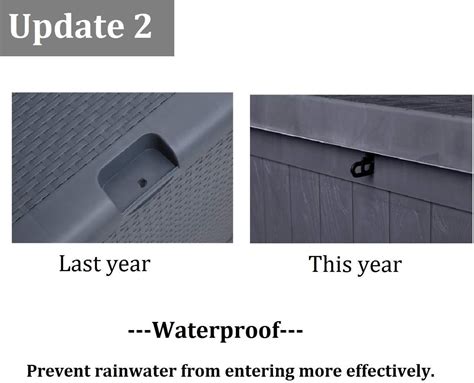 Buy Waterproof Deck Storage Cushion Box Outdoor - Plastic 120 Gallon ...