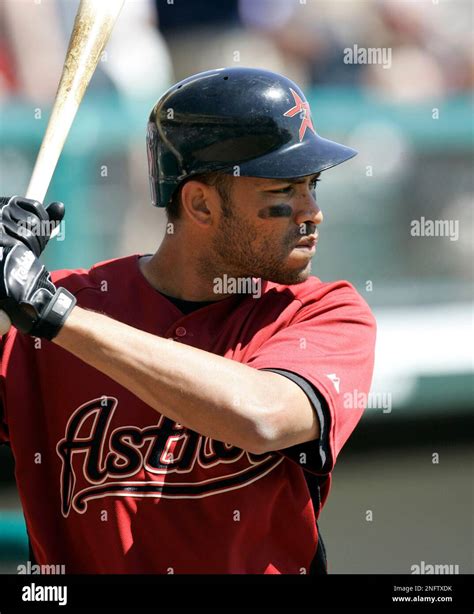 Houston Astros outfielder Jose Cruz Jr. warms up before batting against ...