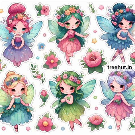 Printable Fairies Stickers and 20 Craft Activities for Kids, Adults ...
