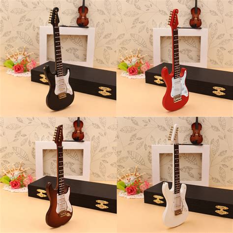 14cm Mini Electric Guitar Model Miniature Guitarra Replica Gift with ...