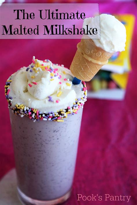 The Ultimate Malted Milkshake - Pook's Pantry Recipe Blog