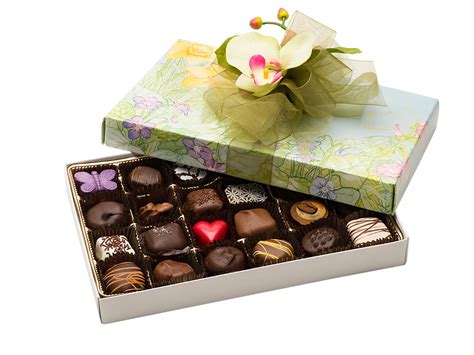 Deluxe Assorted Chocolates, 24 pc Floral Gift Box – Schmid's of San ...