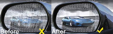 GFX Anti Fog Film Car Rear View Mirror Rain-Proof Anti Water Mist, HD ...