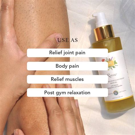 Renew Muscle Relaxant & Pain Relief Body Oil – RAS Luxury Skincare