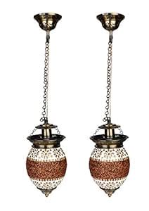 Buy Somil Round Globe Shape Mosaic Pendant Hanging Ceiling Lamp Light ...