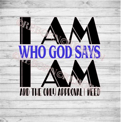 Who God Says I Am Printable