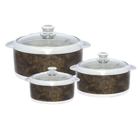 Buy Jaypee Plus Plastic Casserole - 1.5L, Set of 3, Brown Online at Low ...