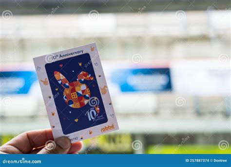 Bangkok, Thailand - October 1, 2022 : Rabbit Card for BTS Ticket, Special Rabbit Card, 10th ... - where to buy rabbit card bangkok