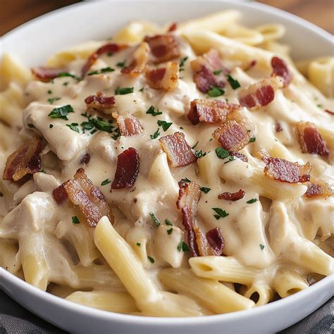 Zesty Cream Cheese Bacon Chicken Pasta Recipe for Pasta Lovers ...