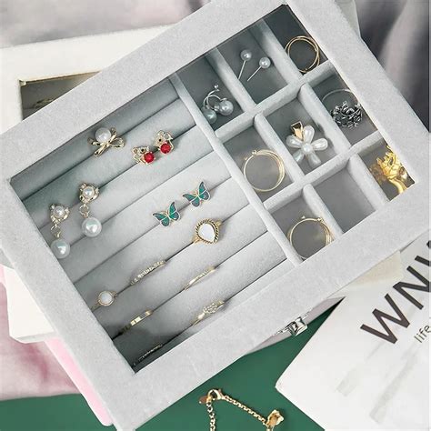 Jewelry Box - Jewellery Organizer Box, Portable Jewellery Organizer ...