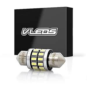VLEDS 1pc 120lm 32mm 5500K White 3175 DE3175 6428 360° Long Life 24 LED ...