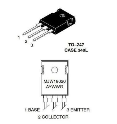 MJW18020 - TO247 NPN Transistor Motorobit - Motorobit.com