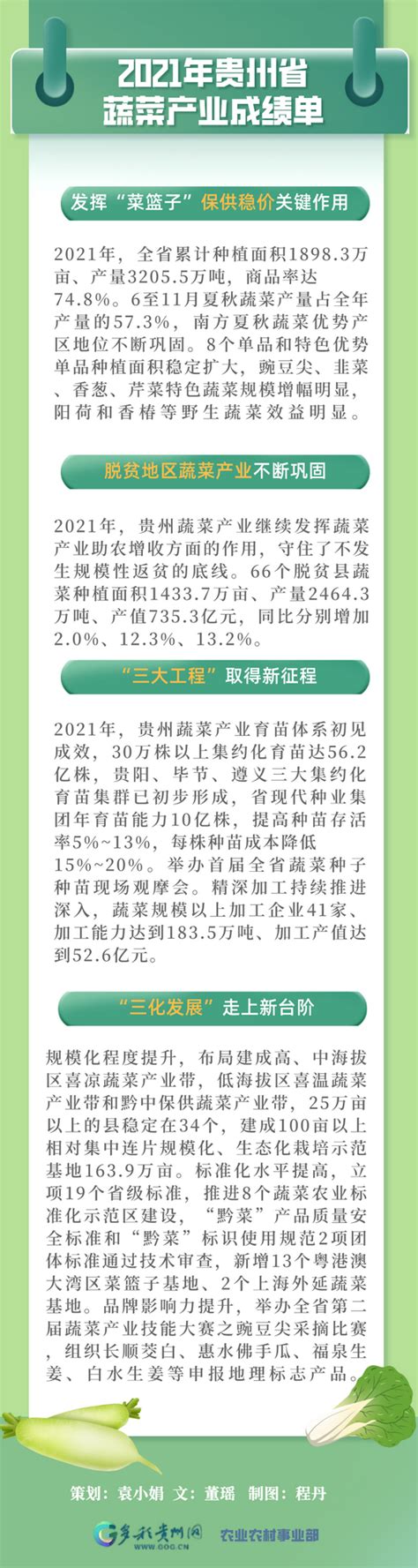 好多菜！贵州省“晒出”2021年蔬菜产业成绩单_铜仁网