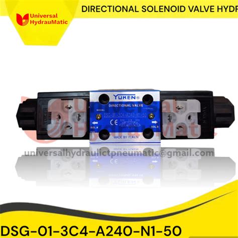 Jual Solenoid Valve Hydraulic DSG-01-3C4 -N1-50 AC220/DC24/AC110 YUKEN ...