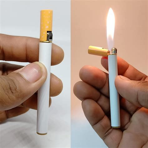 meesa Stylish Cigarette Shaped Lighter with Pencil & Round Shape ...