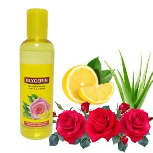Buy Glycerine With Rose Water, Lime, And Aloevera Mix For Soft And ...