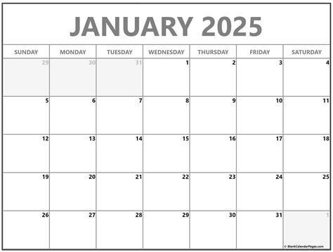 Large Print 2025 Calendar