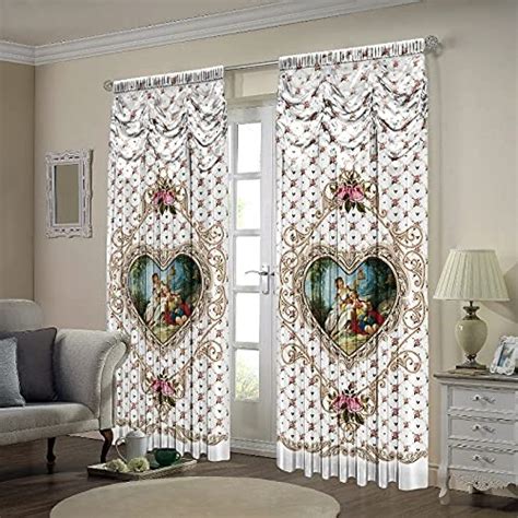 Buy V21 3D Princess Digital Printed Polyester Fabric Curtains for Bed ...