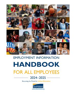 Fillable Online Des Moines Public Schools Employment Handbook 2024-2025 ...