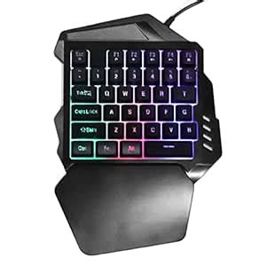 Amazon.in: Buy GOWENIC Single Hand Gaming Keyboard, RGB Backlight ...