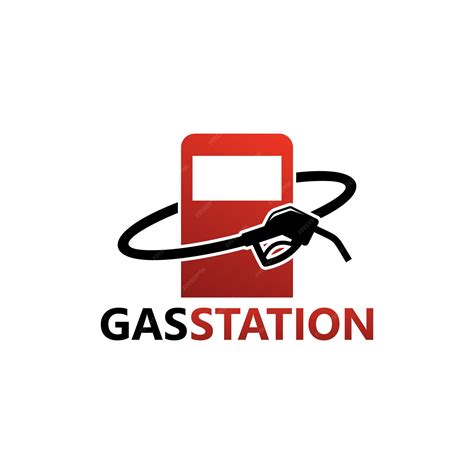 Premium Vector | Gas station logo template design