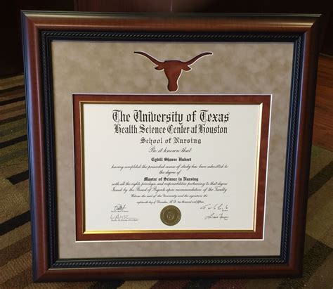University of Texas Diploma Frame