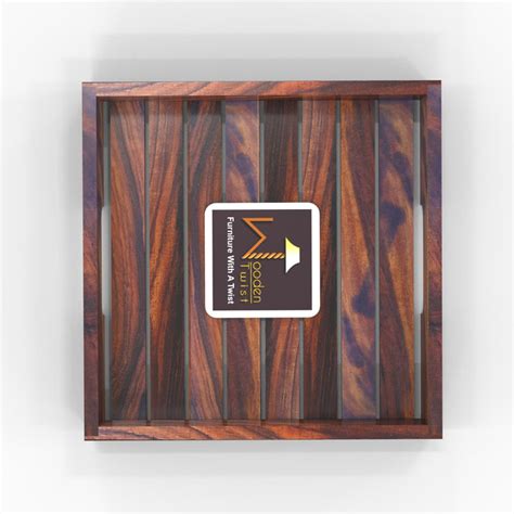 Buy Cuadrado Serving Tray (Sheesham wood) Online-Serving Trays-WoodenTwist