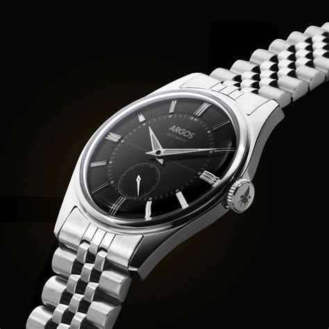 Argos Apollo III Onyx Black with Jubilee Bracelet