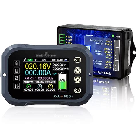 Smart 0–120V 100A Battery Coulometer with Bluetooth App Monitoring ...