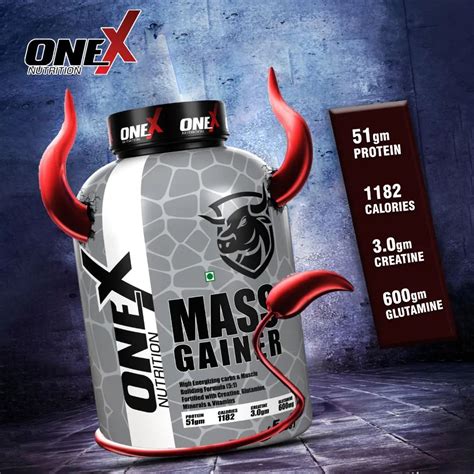 One-X Nutrition Mass Gainer: Build Muscle Mass and Gain Weight – onex ...