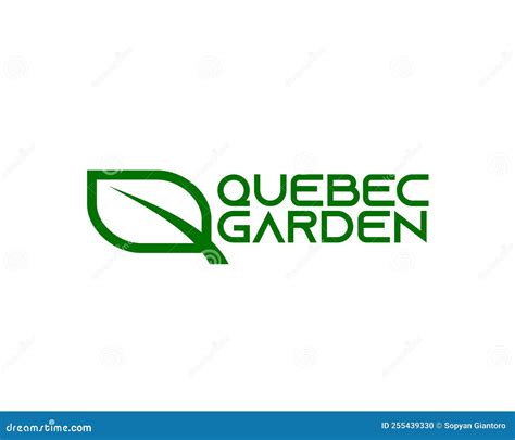 Letter Q leaf logo design. stock vector. Illustration of environment - 255439330