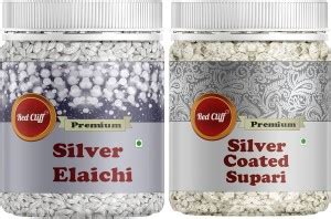 RED CLIFF Silver Coated Elaichi+Supari | Combo Mouth Freshener ...