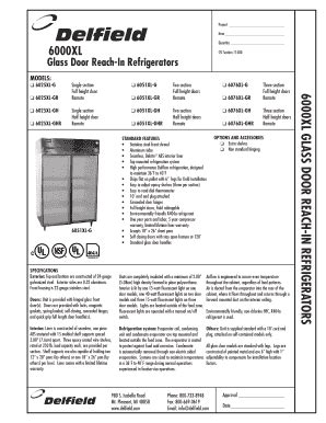 Fillable Online Project Item Quantity 6000XL CSI Section 11400 Glass ...