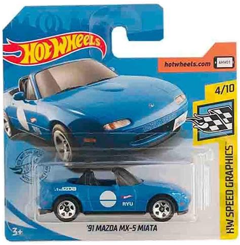 Hot Wheels '91 Mazda MX-5 Miata Blue HW Speed Graphics - Etsy