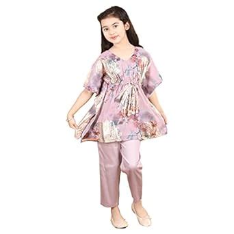 Buy PICCOLO Traditional Little Girl's Clothing Set for Kids/Kaftan Pant ...