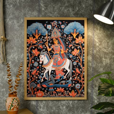 Chitran's Mythical Women on Horse: Canvas Wall Decor Online – Sowpeace