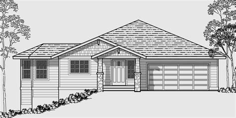 sloping lot house plan