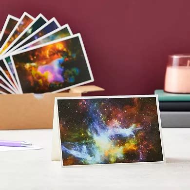 48-pack Cosmic Galaxy Blank Cards And Envelopes All Occasion 6 Designs ...