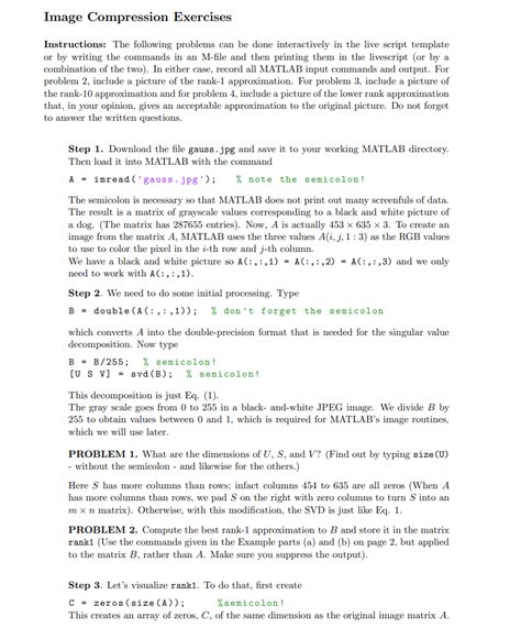 SVD MATLAB Code For 的图像结果