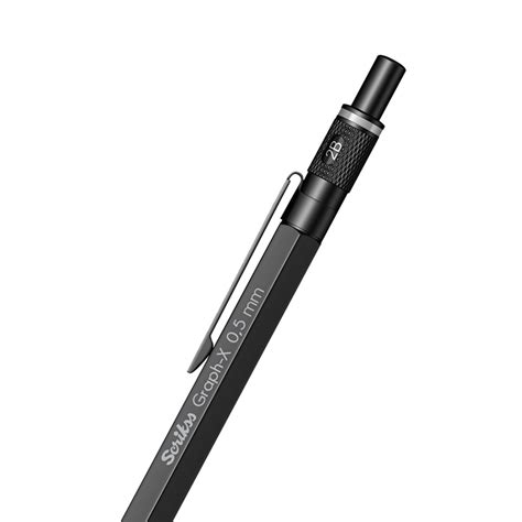 Scrikss | Graph-X | Mechanical Pencil | Matte Black-0.5mm - SCOOBOO ...