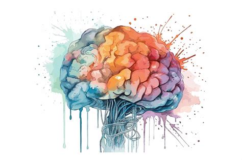 Premium Vector | Watercolor brain creativity concept illustration handpainted vector art ...