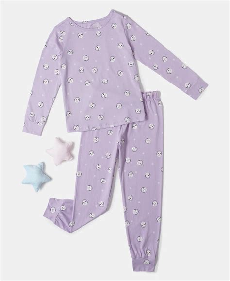 Buy Girl's Super Combed Cotton Printed Full Sleeve T-Shirt and Pyjama ...