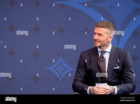 The David Beckham statue at Legends Plaza at Dignity Health Sports Park in Los Angeles.