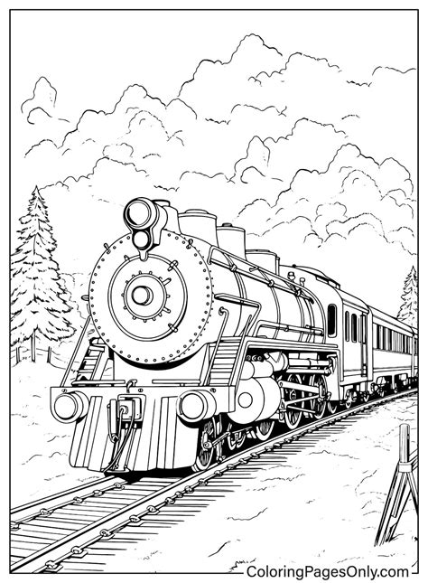 Printable Polar Express Coloring Pages