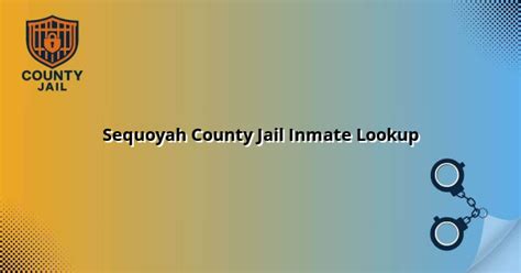 Sequoyah County Jail Inmate Lookup