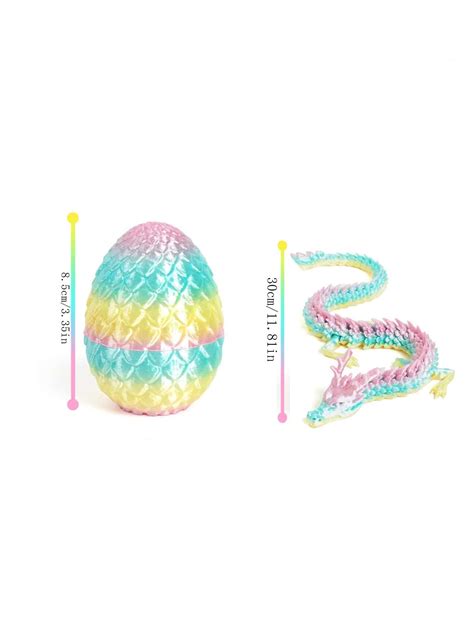 Ovo de Dragão Enrolado Impresso em 3D - Juntas Flexíveis para Poses ...