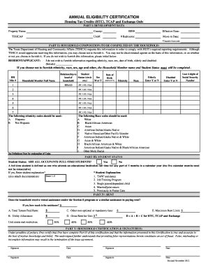 2012 Form TX Annual Eligibility Certification - Fill Out, Sign & Share ...