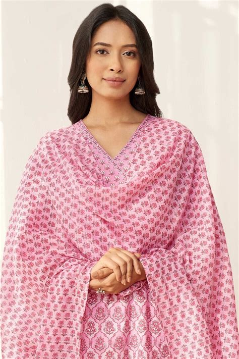 Rosheen Fiza Sanganeri Dupatta – Farida Gupta India
